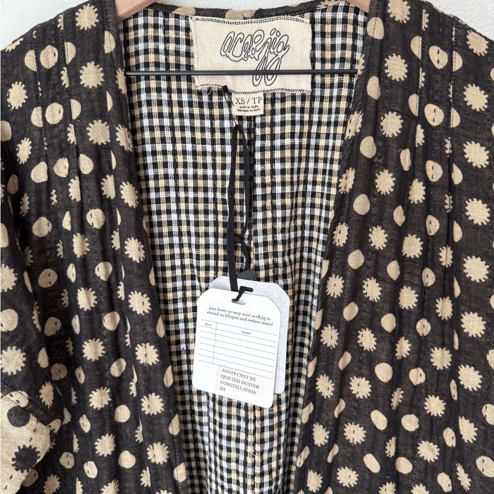 Ace & Jig Rare Reversible Quilted Duster in Constellation - XS - EUC with Tags - Picture 5 of 9